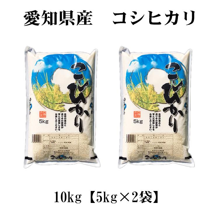お米 10kg 白米 送料無料 コシヒカリ 5kg×2袋 愛知県産 こしひかり 令和7年産 米 あす着く 食品 北海道・沖縄は追加送料 ポイント利用