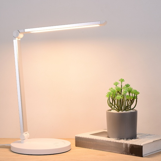 Touch-sensitive folding eye-protection lamp