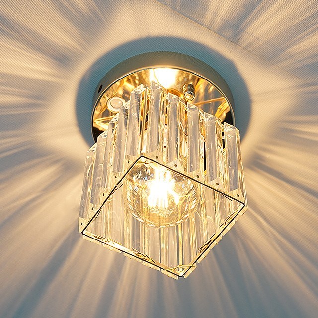 Crystal chandelier entryway set