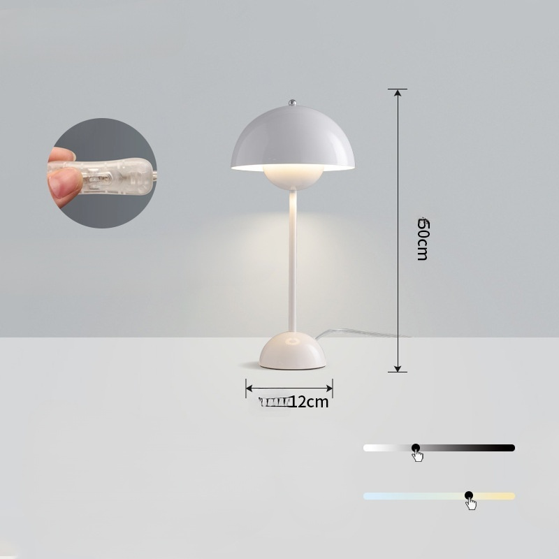 Flower bud mushroom table lamp