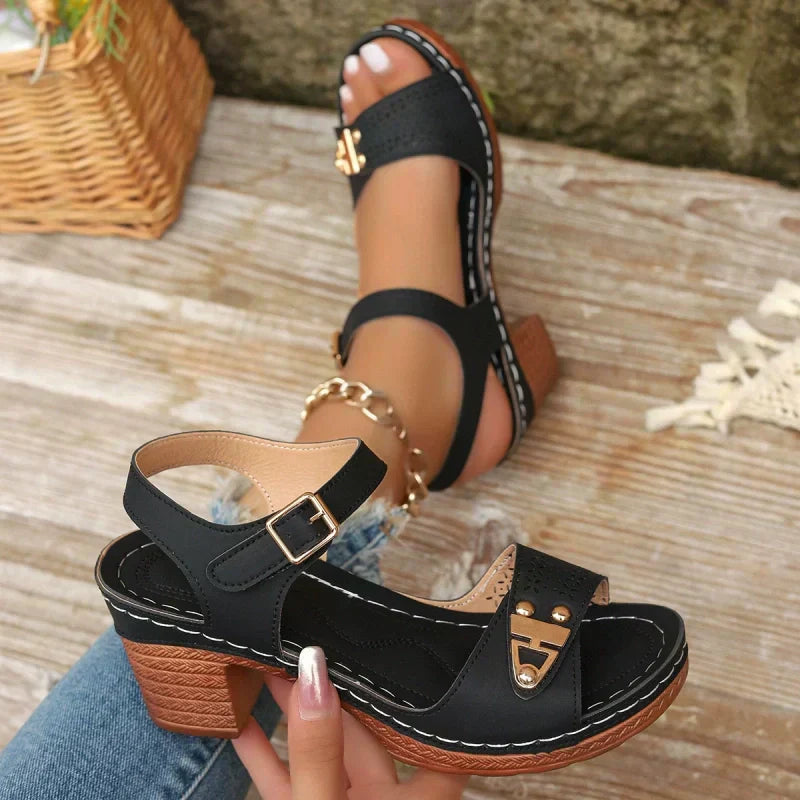 🔥👡 Women's Orthopedic Block-Heel Sandals
