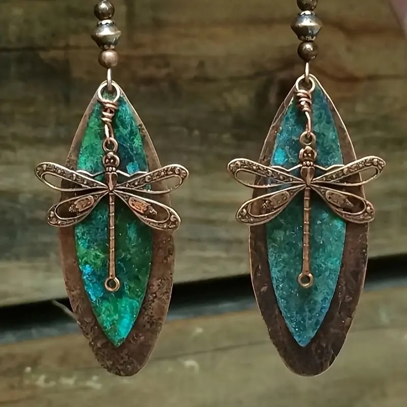 🧚‍♀️Vintage Dragonfly Drop Earrings