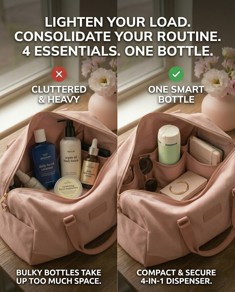 4-in-1 Travel Dispenser Bottle