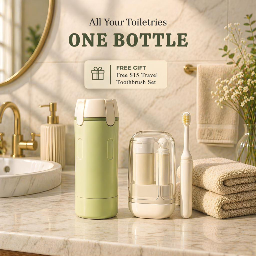 4-in-1 Travel Dispenser Bottle
