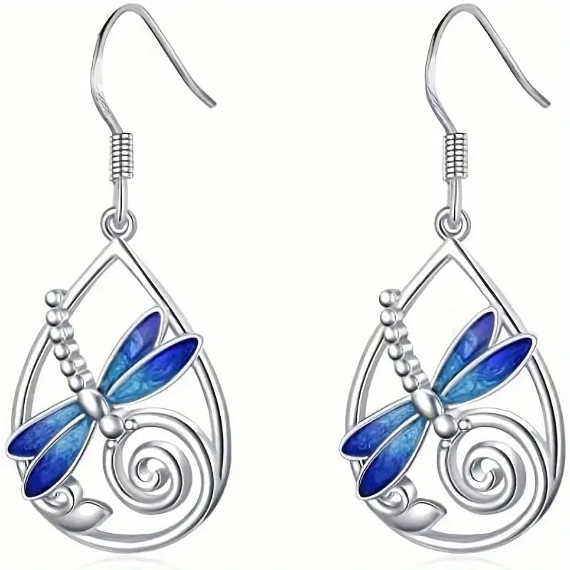 ✨Beautiful Dragonfly Drop Earrings