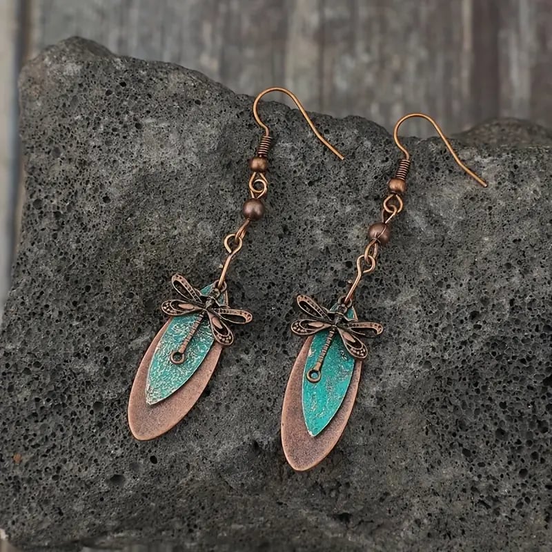 🧚‍♀️Vintage Dragonfly Drop Earrings