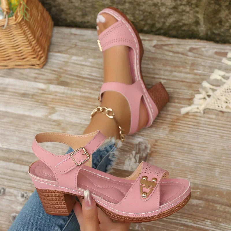 🔥👡 Women's Orthopedic Block-Heel Sandals