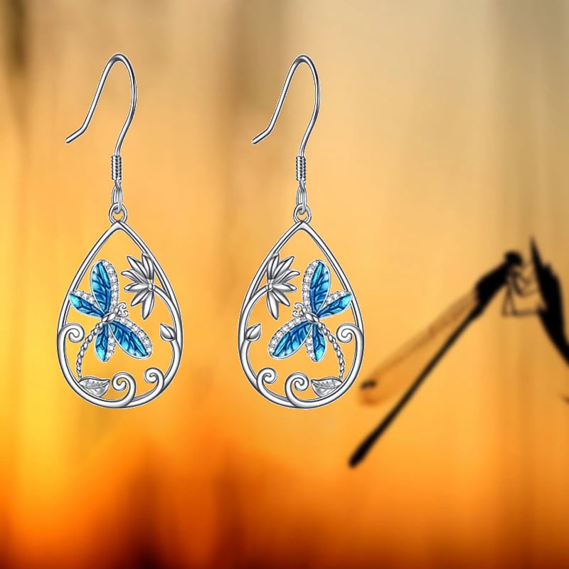 ✨Beautiful Dragonfly Drop Earrings