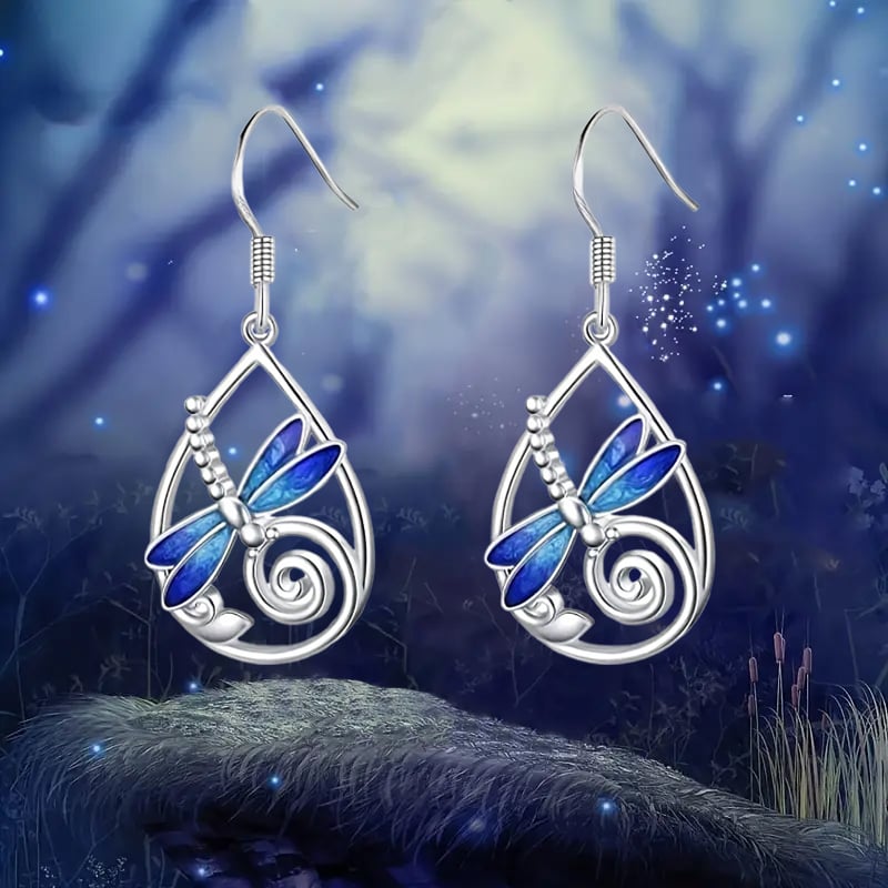 ✨Beautiful Dragonfly Drop Earrings