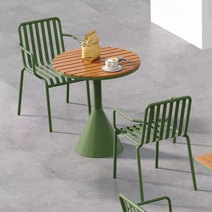 Outdoor Simple Leisure Wrought Iron Table and Chair
