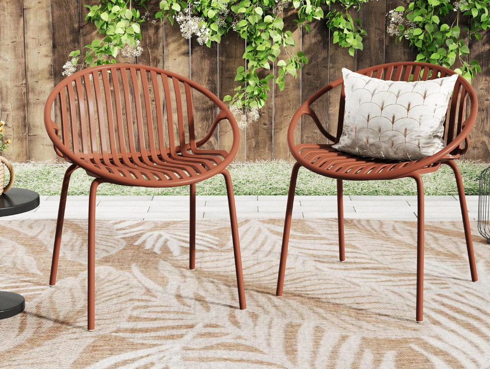 Patio Outdoor Dining Chairs set of 2