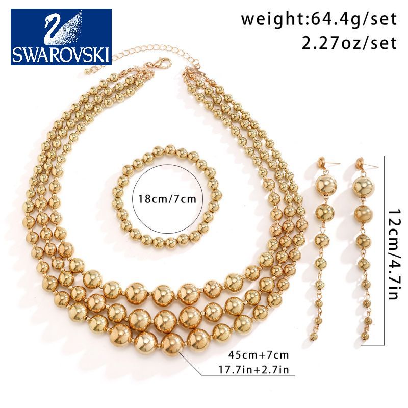 🔥 Vintage geometrický náhrdelník s korálky Swarovski, limitovaná edice výročí