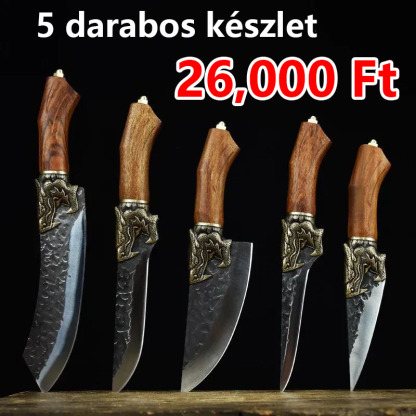 2024 végső konyhai titkos fegyvere: Tigris ordítás – kézzel kovácsolt késkészlet