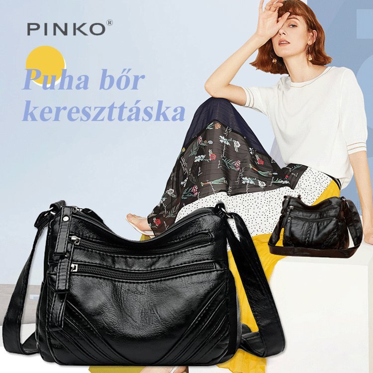 Puha bőr kereszttáska