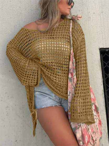 Women's Crochet Hollow Out Cover Up