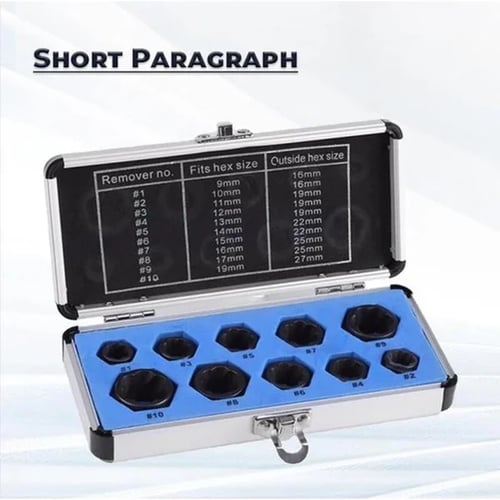 🔥Hot Sale 50% OFF🔥tökéletes szerszámkészlet a lecsupaszított, rozsdásodott és rozsdás csavarok és anyák eltávolításához