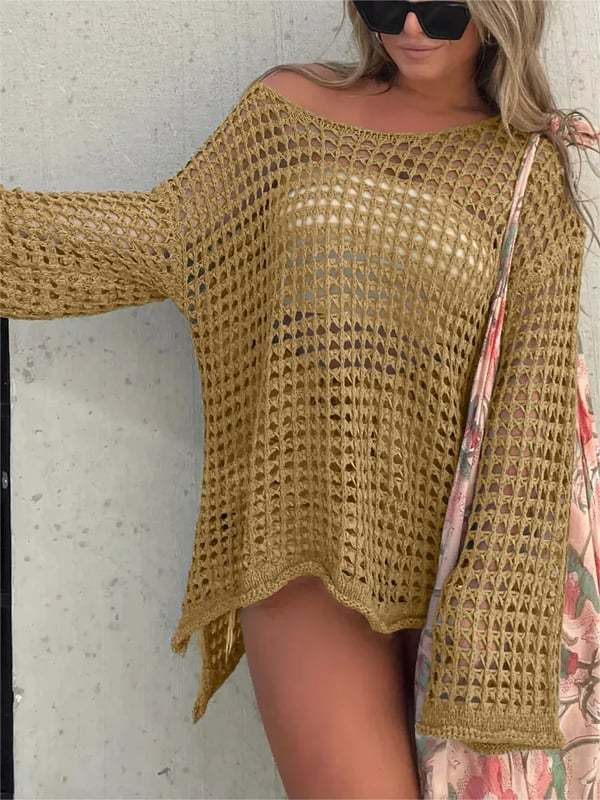 Women's Crochet Hollow Out Cover Up