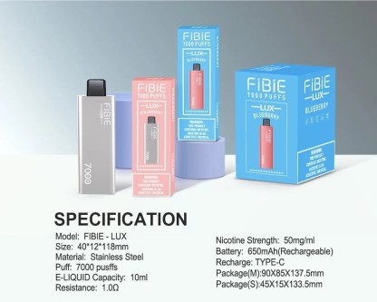 🎉13 smaków kolekcji🎉FIBIE 7000 Puffs Jednorazowe waporyzatory