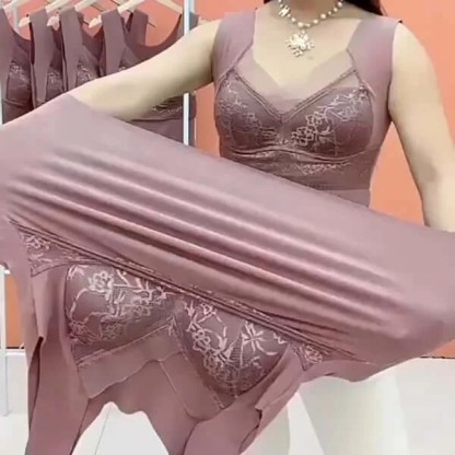 Vestavěné zateplené tílko 2 v 1 s krajkovým lemováním, kupte 1 a dostanete 1 zdarma