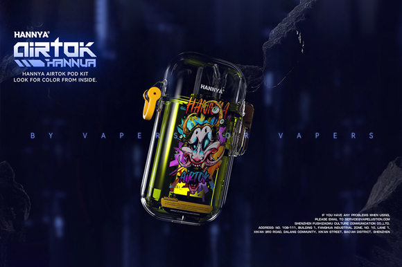 🔥 HANNYA AirTok – Erőteljes ízek, stílusos megjelenés minden slukkban!