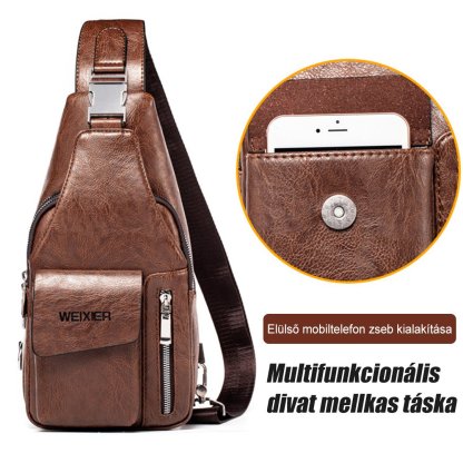 Alkalmi férfi egyetlen váll Messenger táska