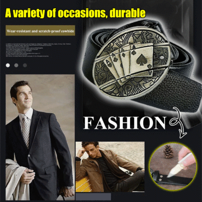 2023-as férfi tiszta marhabőr öv személyre szabott önvédelmi öv