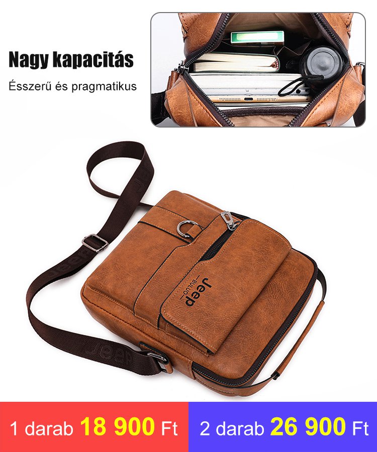 Egyszerű és hétköznapi férfi táska