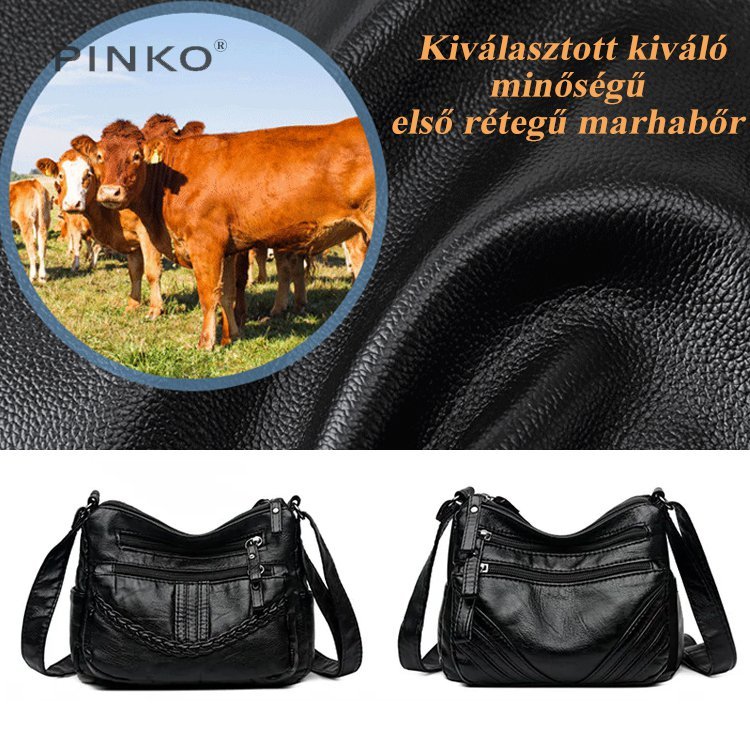 Puha bőr kereszttáska