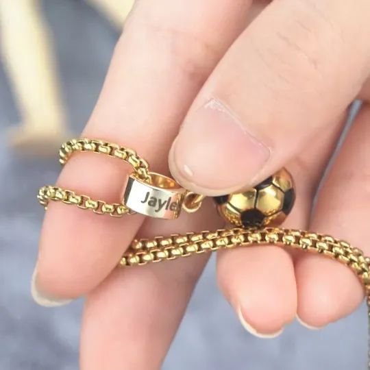 ⚽Futball nyaklánc testreszabható szöveggel