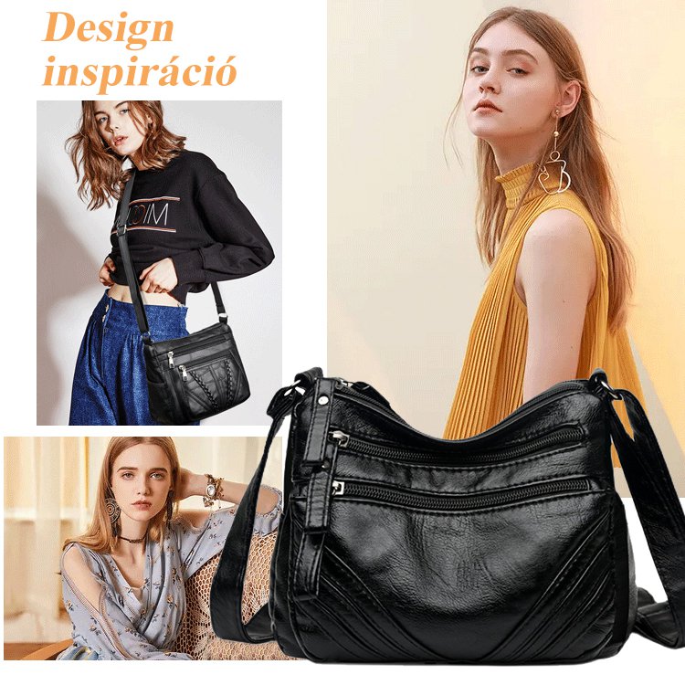 Puha bőr kereszttáska