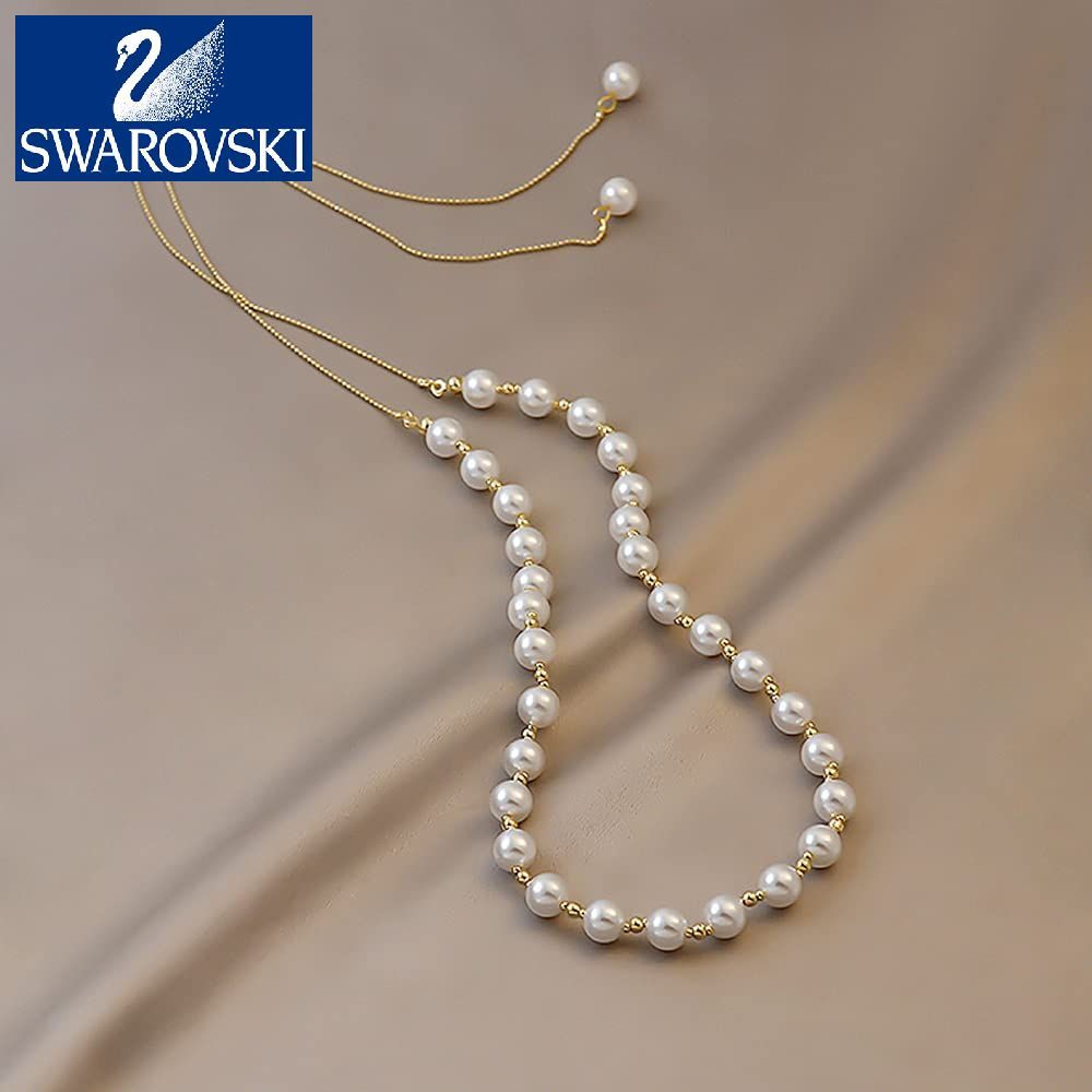 24K gold pearl necklace, European limited edition (handmade)