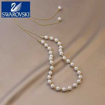24K gold pearl necklace, European limited edition (handmade)