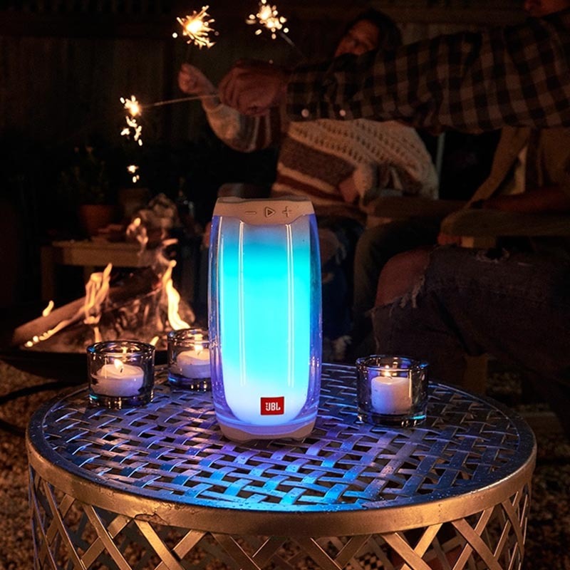 JBL Pulse 4 - Vízálló hordozható Bluetooth hangszóró fényshow-val