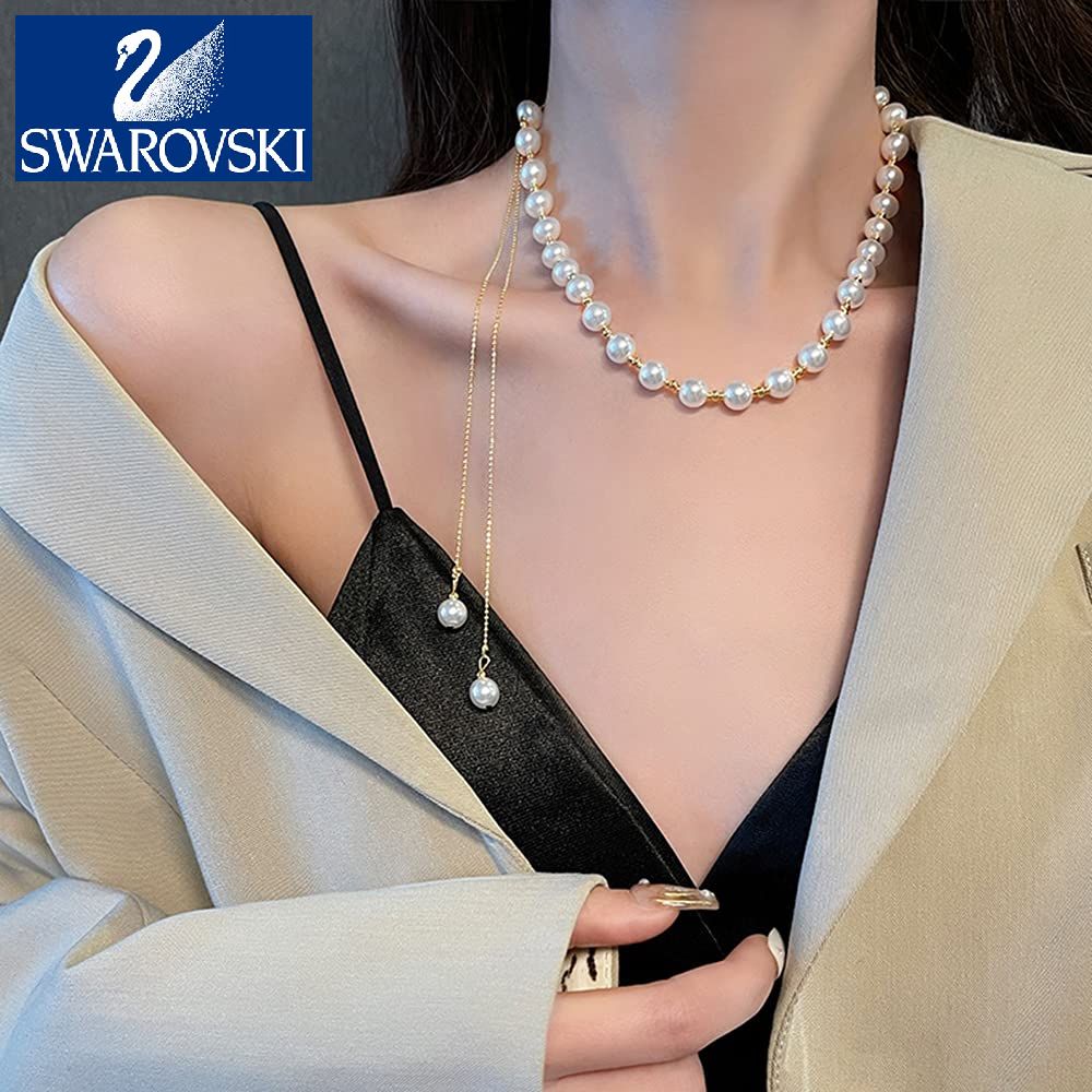 24K gold pearl necklace, European limited edition (handmade)