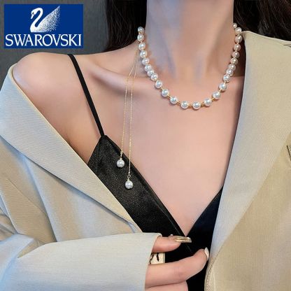 24K gold pearl necklace, European limited edition (handmade)