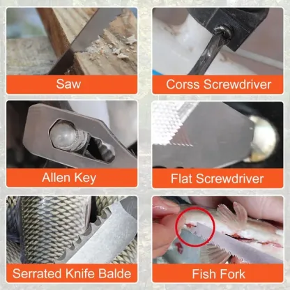 (🎅 Akciós akció - 50% kedvezménnyel) - 16 az 1-ben hordozható többfunkciós karmos kalapács szerszám autós otthoni túrázáshoz