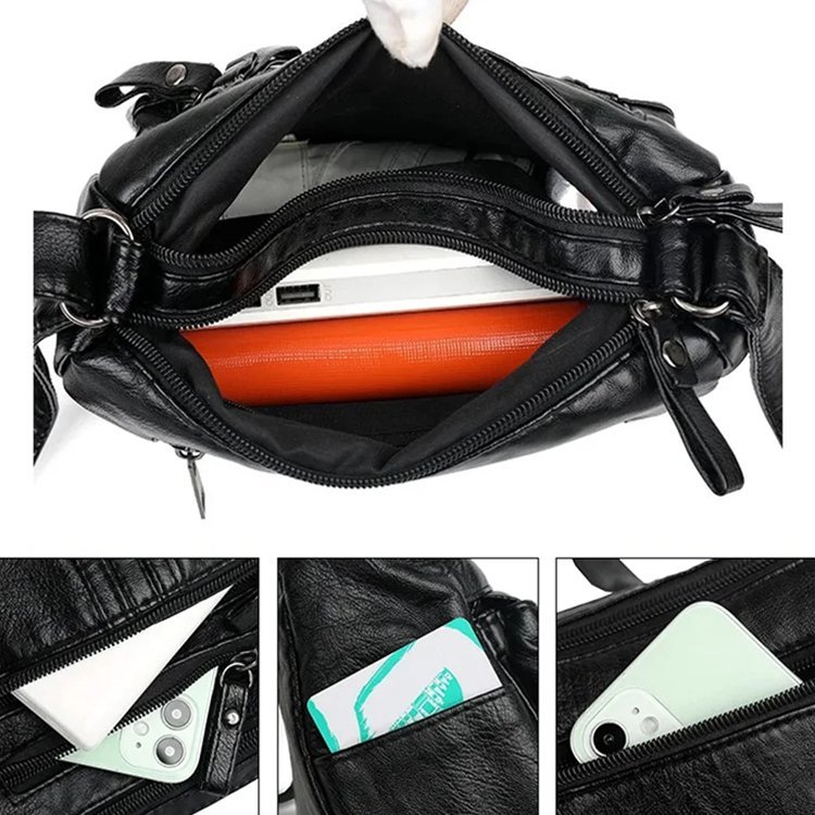 Puha bőr kereszttáska