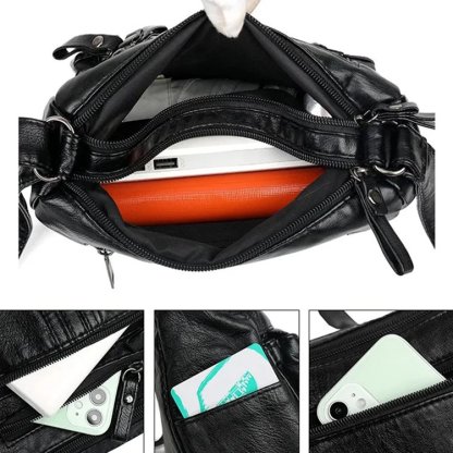 Puha bőr kereszttáska