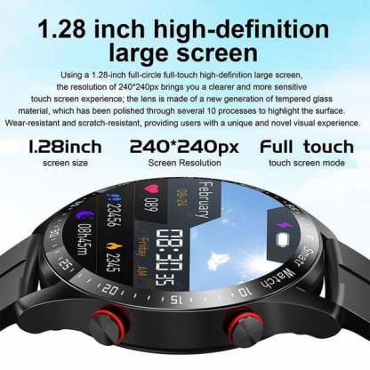 Multifunctional Casual Smart Watch with Bluetooth for Men/Women