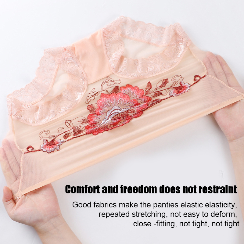 🔥Fizess 1 kapsz 5(5csomag)🔥Magas derekú prémium csipkés hímzett bugyi