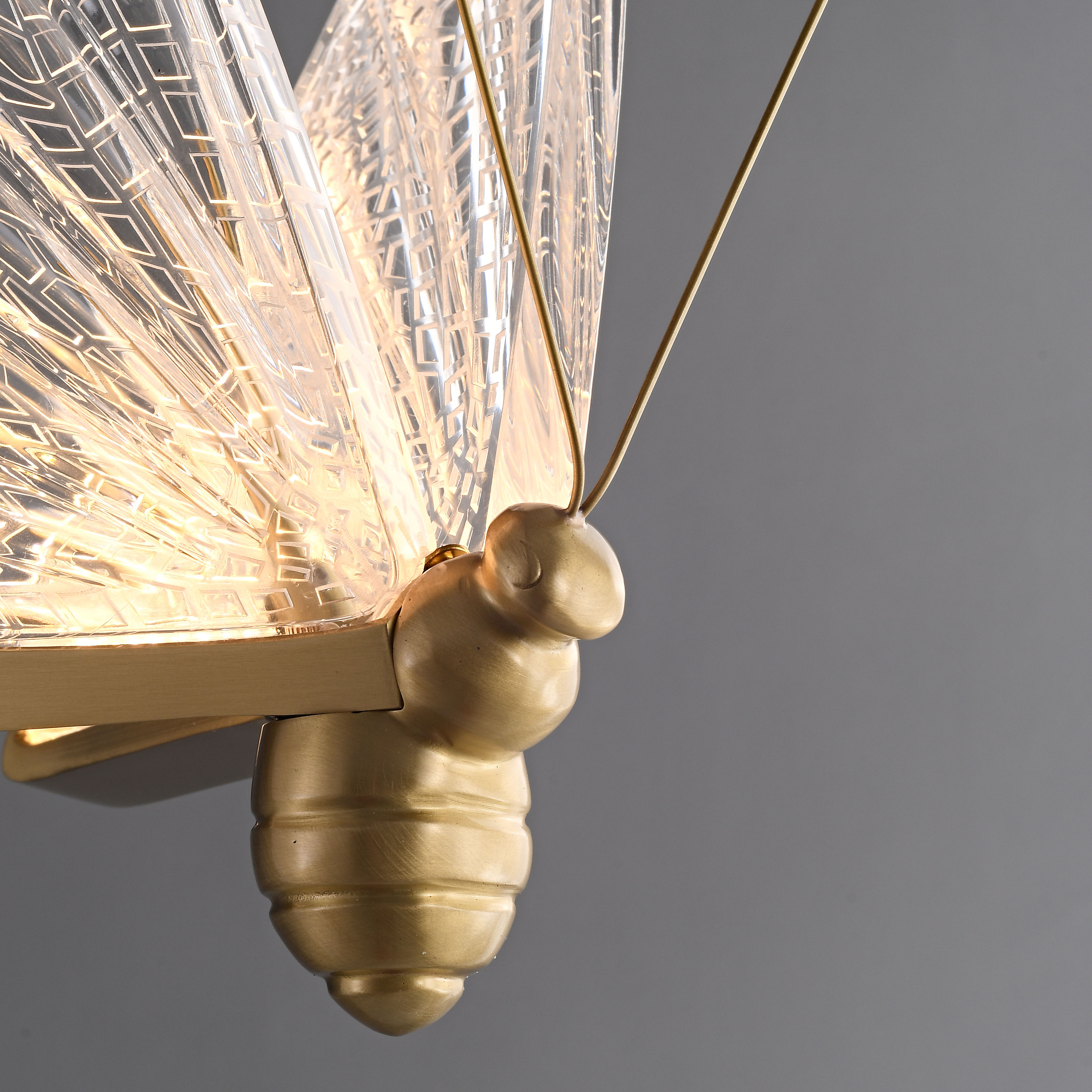 Acrylic butterfly LED pendant light