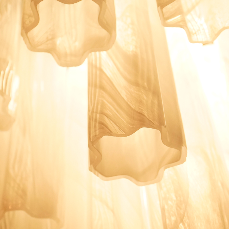 White murao glass tube  chandelier