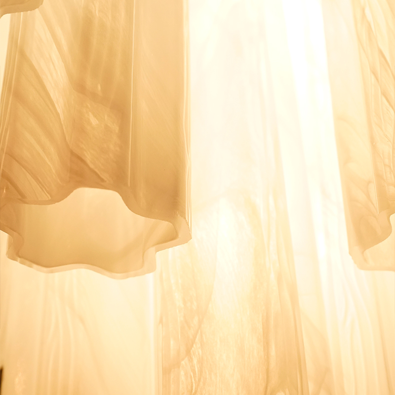 White murao glass tube  chandelier