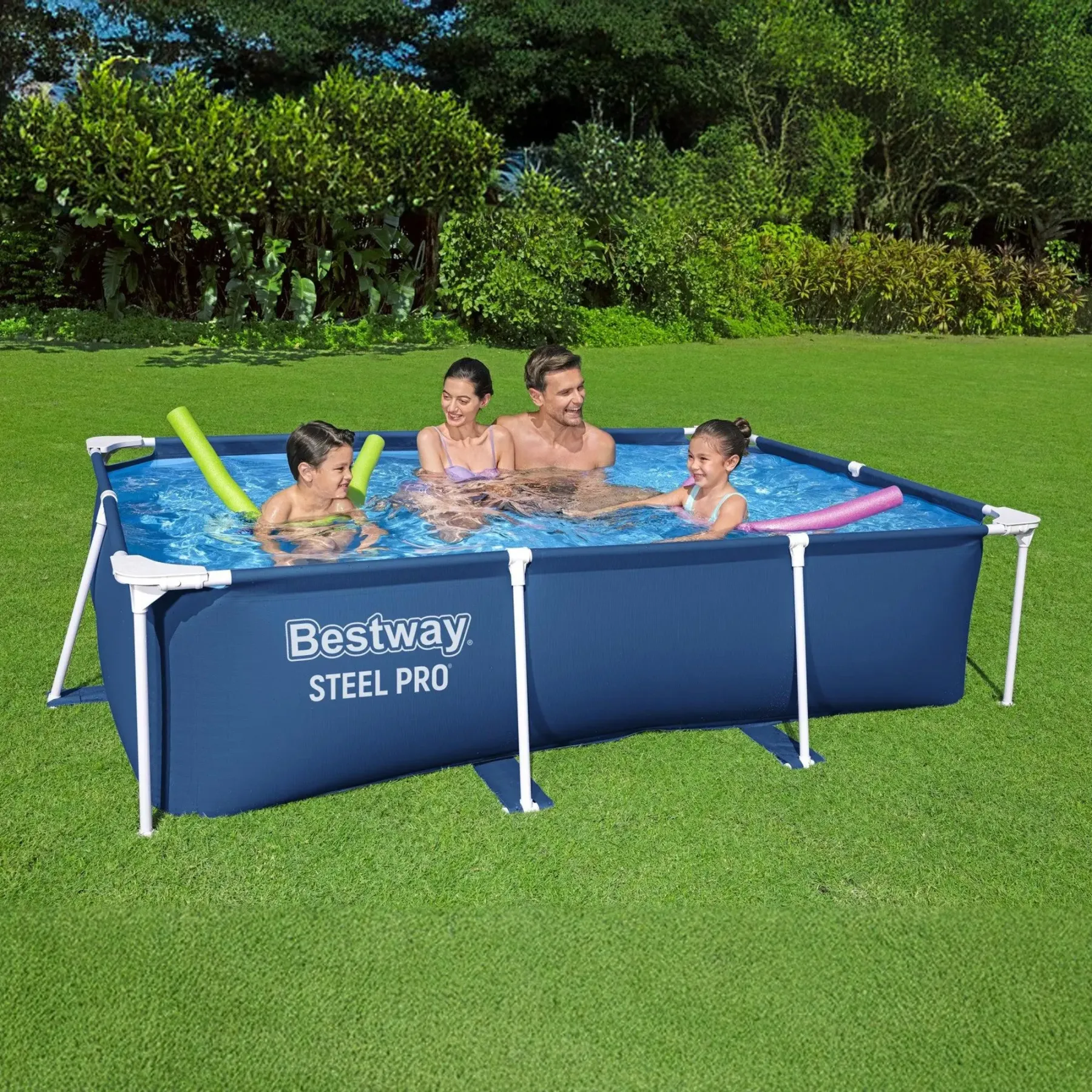 Piscina rectangular Bestway Steel Pro de 8,5' x 67' x 24'