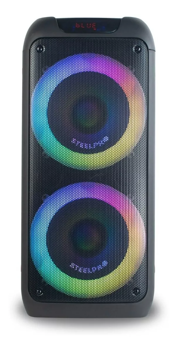 Bocina Portatil Bluetooth Steelpro Nebula Negro Suspension de Aire