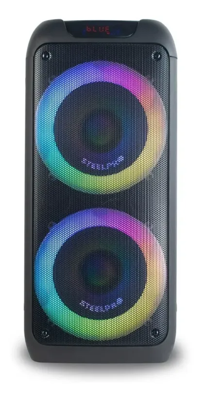 Bocina Portatil Bluetooth Steelpro Nebula Negro Suspension de Aire