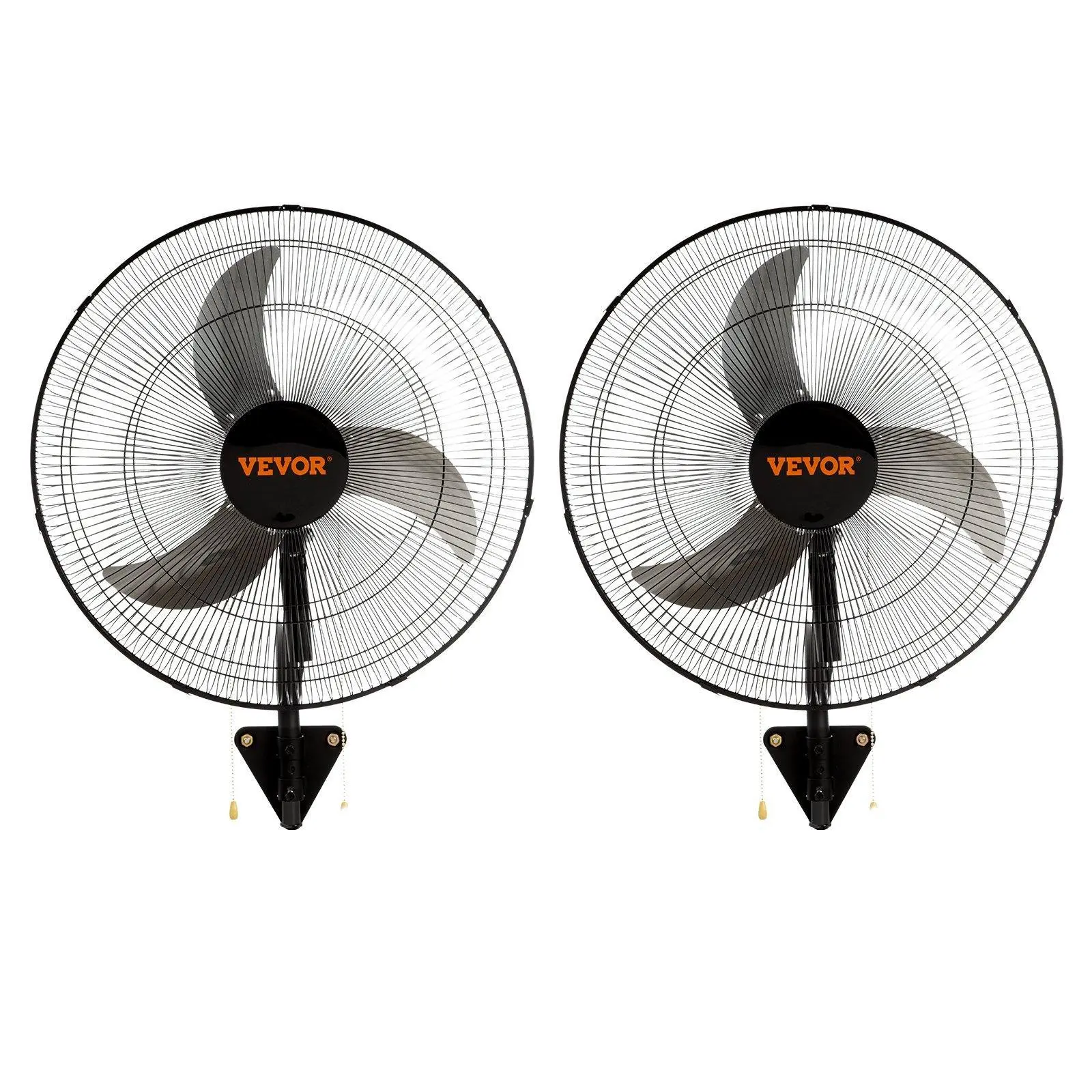 ✅¡2 por 1 hoy! ✅Ventilador oscilante de pared VEVOR - 3 velocidades, negro