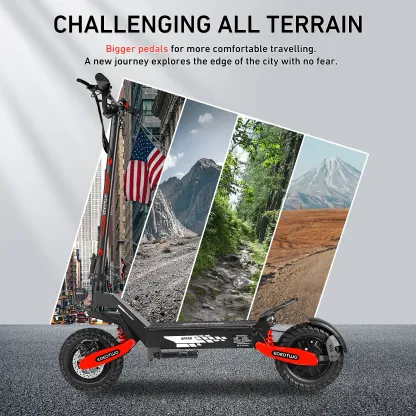 Patinete eléctrico EOEOTWO GT06 con motor de 1200 W y autonomía de 64 km.