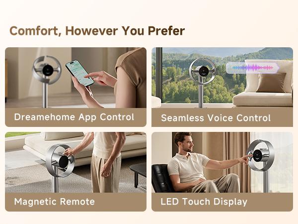 【Super Brand Day】DREAME MF10 Bladeless Tower Fan for Bedroom, Smart Standing Fan with 270° Spatial Airflow for Whole-Room Circulation, 59ft/s High Velocity, 10 Speeds 3 Modes, Temperature-Adaptive Airflow, MF10-Beige 【Super Brand Day】DREAME MF10 Bladeless Tower Fan for Bedroom, Smart Standing Fan with 270° Spatial Airflow for Whole-Room Circulation, 59ft/s High Velocity, 10 Speeds 3 Modes, Temperature-Adaptive Airflow, MF10-Beige