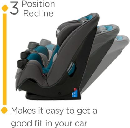 Safety1st Autoasiento Grow and Go 3 etapas, Harvest Moon, convertible, protección de impacto lateral, arnés de 5 puntos, tela lavable a máquina, apta para secadora con sistema latch y 2 portavasos.